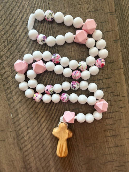 St. Therese of Lisieux - Handcrafted Silicone Rosary